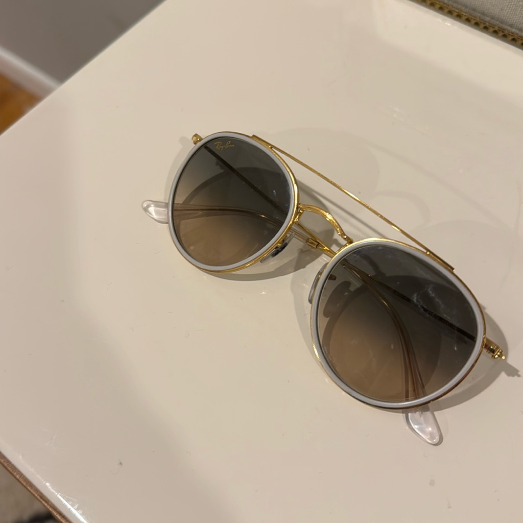 Authentic White Rim Ray Bans